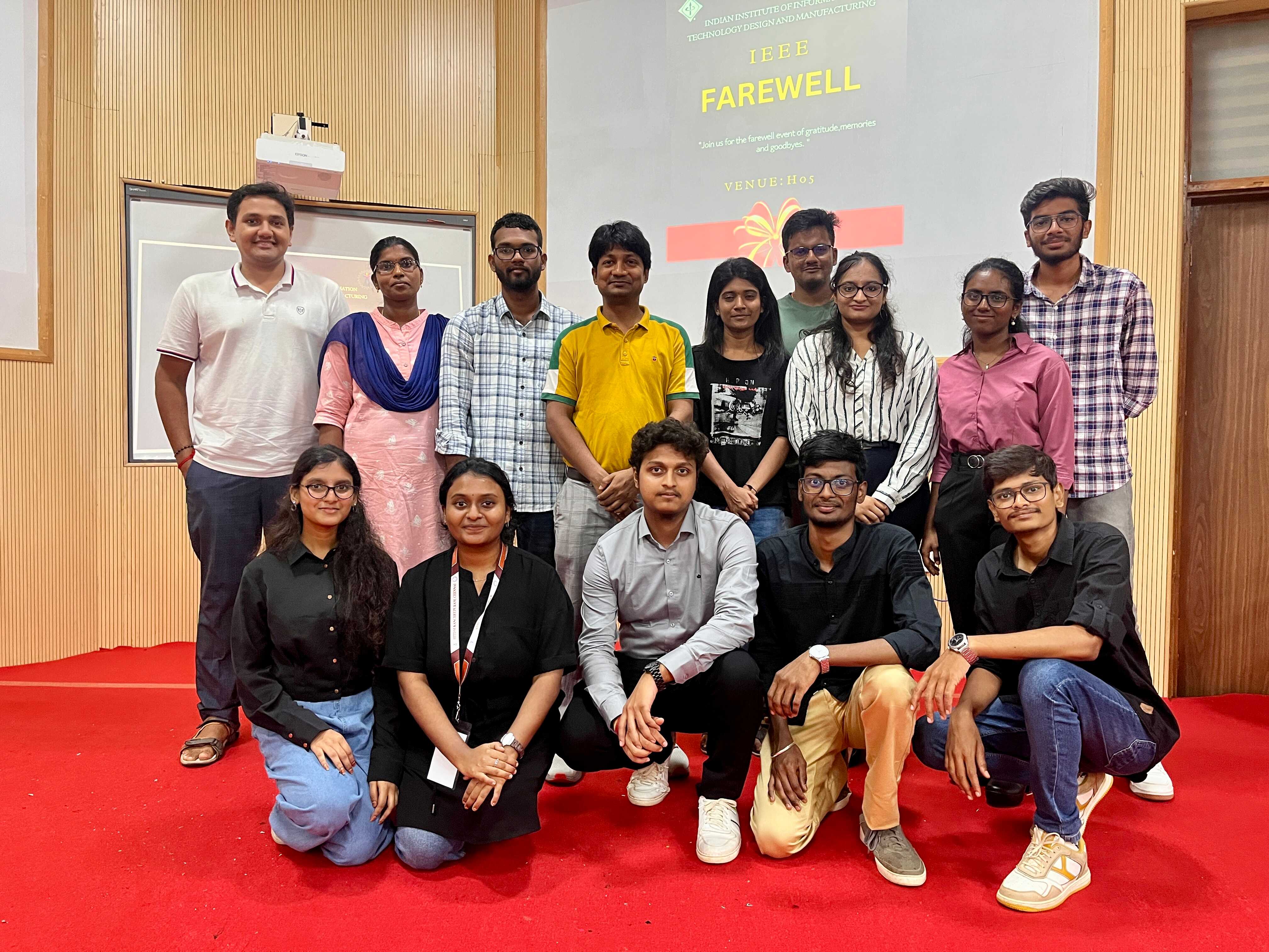 IEEE SBC and EDS bearers captured a memorable farewell moment with counselor Dr. K. P. Pradhan sir
